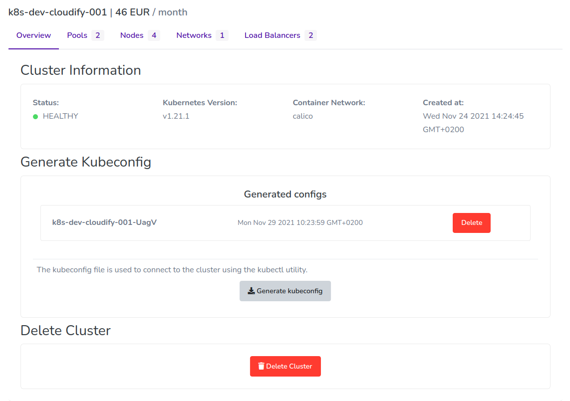 Cloudify.ro Dashboard 2